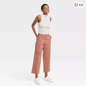 Women’s A New Day High Rise Straight Ankle Chino Pants